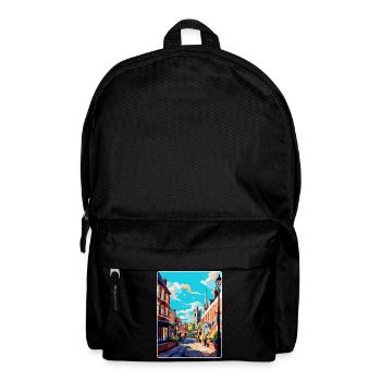 Shrewsbury England Uk Travel Poster Souvenir WPA - Backpack - black - Front