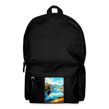 Ullswater Lake District Travel Poster Souvenir WPA - Backpack - black - Front