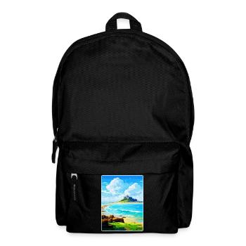 Marazion Cornwall England Uk Travel Poster WPA - Backpack - black - Front