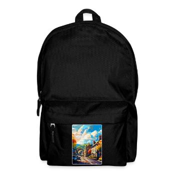 Skipton England Uk Vintage Reiseposter Souvenir - Rucksack - Schwarz - Vorne