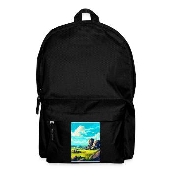 Dartmoor National Park Travel Poster Souvenir WPA - Backpack - black - Front