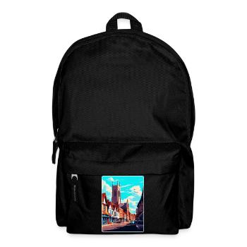 Hereford, England, Vereinigtes Königreich, Vintage, Reiseposter, Souvenir - Rucksack - Schwarz - Vorne
