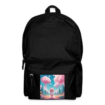 Girl in Cotton Candy Forest - Backpack - black - Front