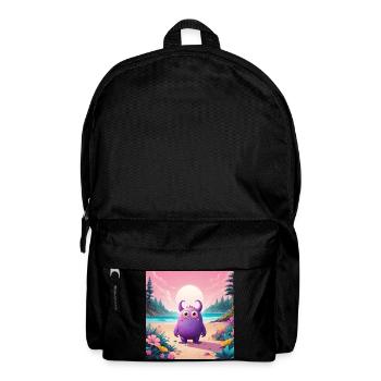 Petit monstre sur la plage - Sac à dos - noir - Devant