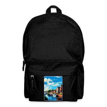 Woodbridge England Uk Reiseposter Souvenir WPA - Rucksack - Schwarz - Vorne