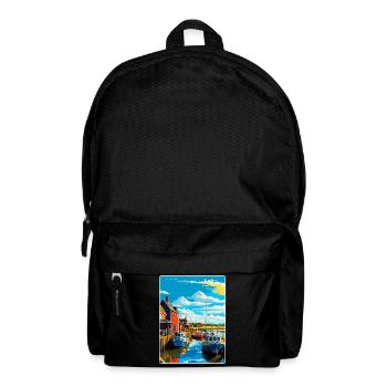 Whitstable Harbour, England, Vereinigtes Königreich, Reiseposter, WPA - Rucksack - Schwarz - Vorne