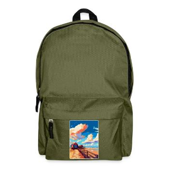 Burnham On Sea England Uk Reise Poster Souvenir - Rucksack - Olivgrün - Vorne