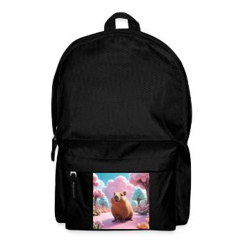 Capybara in the Magic Garden - Backpack - black - Front