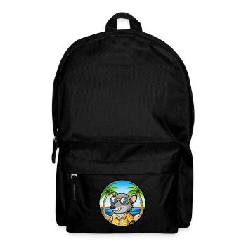 Ratte Lustige Cartoon Sommer Strand Sonnenbrille Aufkleber - Rucksack - Schwarz - Vorne