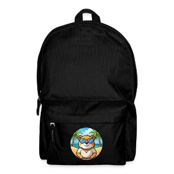 Meerschweinchen Lustige Cartoon Sommer Strand Sonnenbrille - Rucksack - Schwarz - Vorne