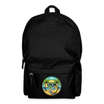 Schlange Lustige Cartoon Sommer Strand Sonnenbrille Cool - Rucksack - Schwarz - Vorne