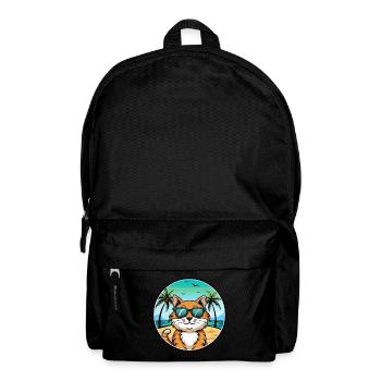Lunettes de soleil California Spangled Cat Breed Cartoon - Sac à dos - noir - Devant