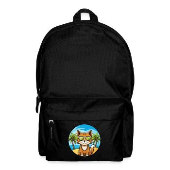 Havanna Braun Katze Rasse Cartoon Sonnenbrille Strand - Rucksack - Schwarz - Vorne