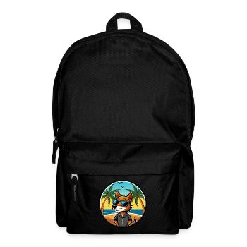 Artois Hound Hund Rasse Cartoon Sonnenbrille Strand - Rucksack - Schwarz - Vorne