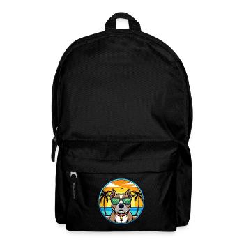 American Pitbull Terrier Hunderasse Cartoon Beach - Rucksack - Schwarz - Vorne