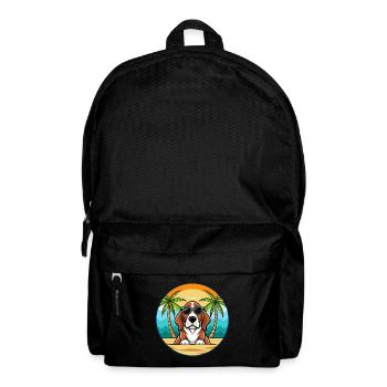 Basset Artesien Normand Hunderasse Cartoon Beach - Rucksack - Schwarz - Vorne