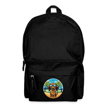 Alpine Dachsbracke Dog Breed Lunettes de soleil de dessin animé - Sac à dos - noir - Devant
