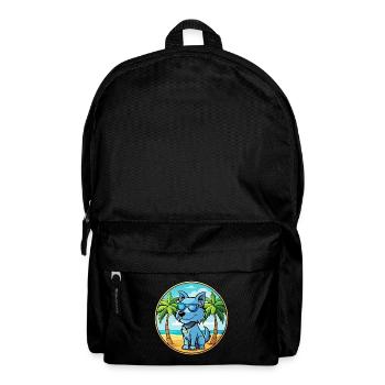 Bleu De Gascogne Hunderasse Cartoon Sonnenbrille Strand - Rucksack - Schwarz - Vorne