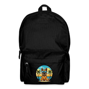 Broholmer Dog Breed Cartoon Sunglasses Beach - Backpack - black - Front
