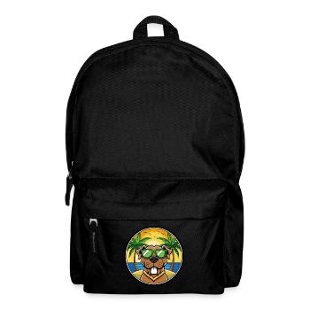 Brasilianische Dogge Hunderasse Cartoon Sonnenbrille Strand - Rucksack - Schwarz - Vorne