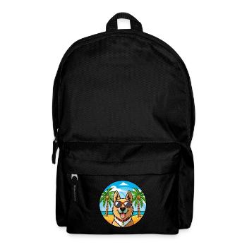 Bucovine Berger Race Dessin Animé Lunettes De Soleil Plage - Sac à dos - noir - Devant