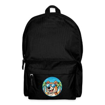Koolie Chien Race Dessin Animé Lunettes de Soleil Plage - Sac à dos - noir - Devant