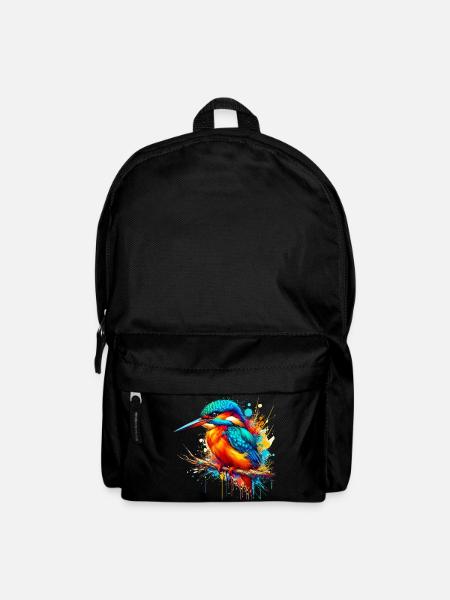 Eisvogel - Rucksack - Schwarz