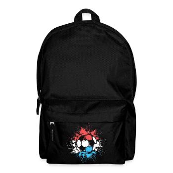 Fußball Farbexplosion Niederlande Team Fußballer - Rucksack - Schwarz - Vorne