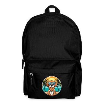 Picardie Spaniel Hund Rasse Cartoon Sonnenbrille Strand - Rucksack - Schwarz - Vorne