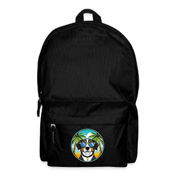 Entlebucher Sennenhund Rasse Cartoon Sonnenbrille - Rucksack - Schwarz - Vorne