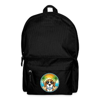 Kerry Beagle Chien Race Dessin Animé Lunettes de Soleil Plage - Sac à dos - noir - Devant
