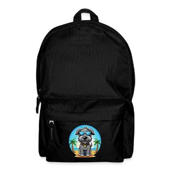 Kerry Blue Terrier Hunderasse Cartoon Sonnenbrille - Rucksack - Schwarz - Vorne