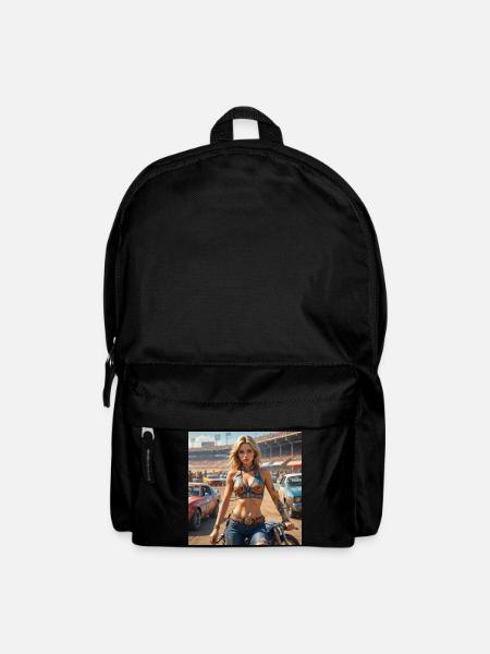 Rennsport Rebellin Denim Outfit - Rucksack - Schwarz