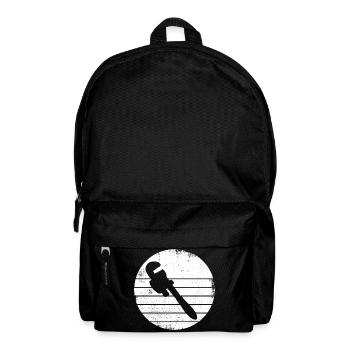 Dessin de clé à tube - Sac à dos - noir - Devant