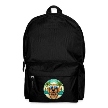 Picardie Spaniel Hund Rasse Cartoon Sonnenbrille Strand - Rucksack - Schwarz - Vorne