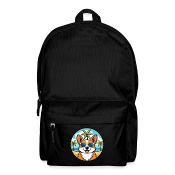 Pembroke Welsh Corgi Dog Breed Cartoon Sunglasses - Backpack - black - Front