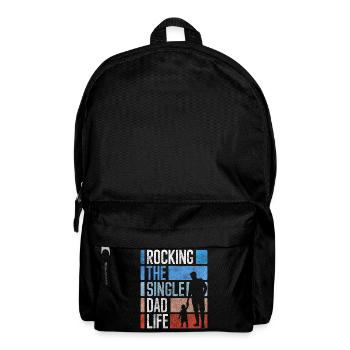 Alleinstehend Beziehungsstatus Humor - Rucksack - Schwarz - Vorne