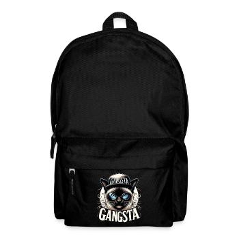 Siam Katze Siamkatze Gangsta Sonnenbrille Geschenk - Rucksack - Schwarz - Vorne
