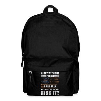 Piano Classical Music Musical Instrument - Backpack - black - Front