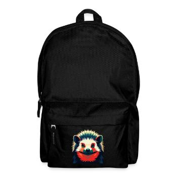 Igel Cartoon Figur Buntes Haustier Tier - Rucksack - Schwarz - Vorne