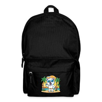 Eisbär Lustige Cartoon Sommer Strand Sonnenbrille - Rucksack - Schwarz - Vorne
