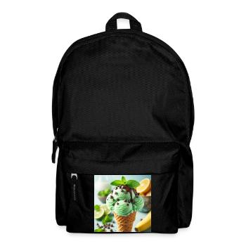 Glace à la menthe - Sac à dos - noir - Devant