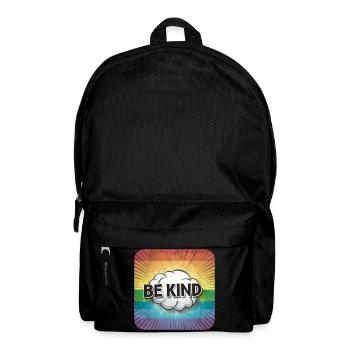 LGBTQ Be Kind - Rucksack - Schwarz - Vorne