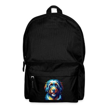 Schapendoes Race Chien Coloré Dessin Animé Kawaii - Sac à dos - noir - Devant