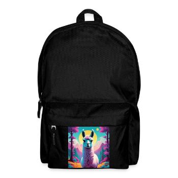 Lama - Rucksack - Schwarz - Vorne