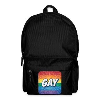 LGBTQ GAY - Sac à dos - noir - Devant