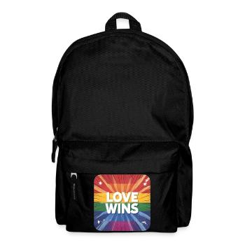 LGBTQ Love Wins - Rucksack - Schwarz - Vorne