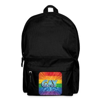 LGBTQ GAY - Rucksack - Schwarz - Vorne