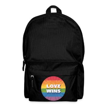 LGBTQ Love Wins - Rucksack - Schwarz - Vorne