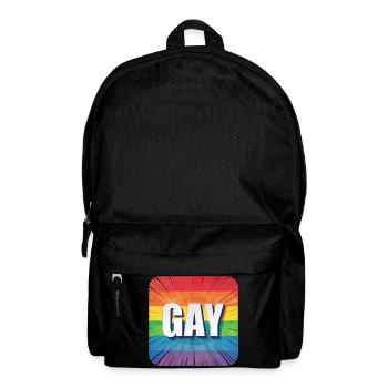 LGBTQ GAY - Sac à dos - noir - Devant